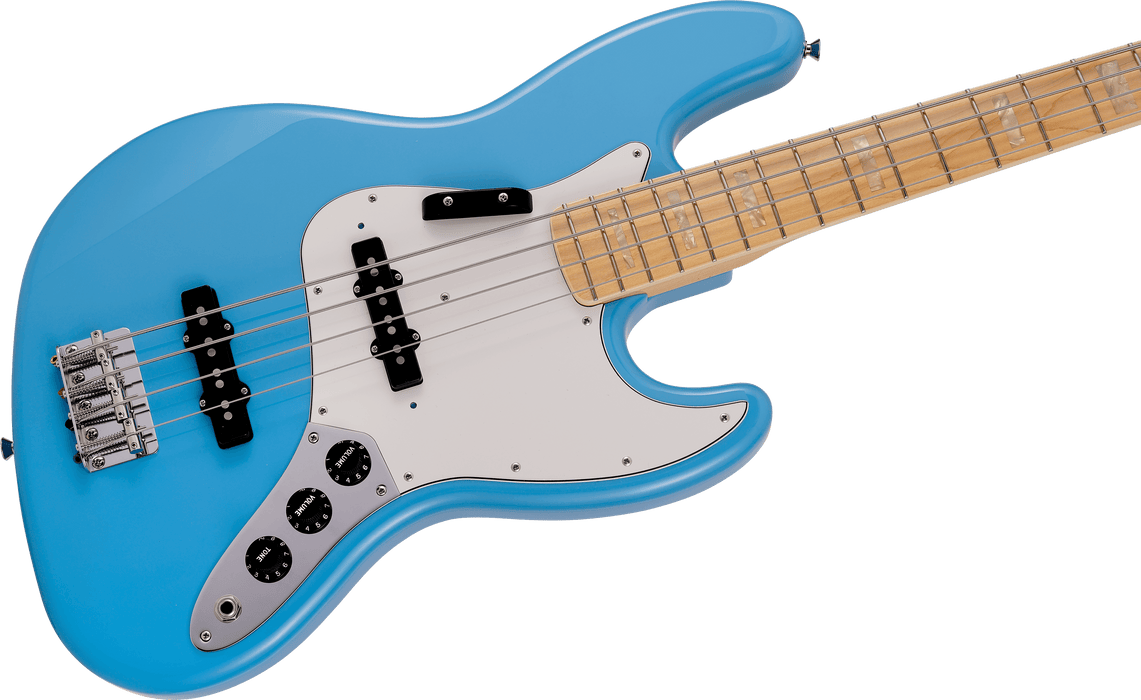 Fender Made in Japan Limited International Color Jazz Bass Maple Fingerboard Maui Blue  With Gig Bag