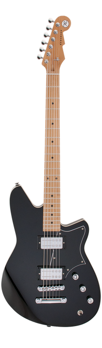 Reverend Descent RA Roasted Maple Neck Baritone Electric Guitar Midnight Black