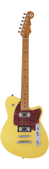 Reverend Flatroc Roasted Maple Neck Electric Guitar Powder Yellow