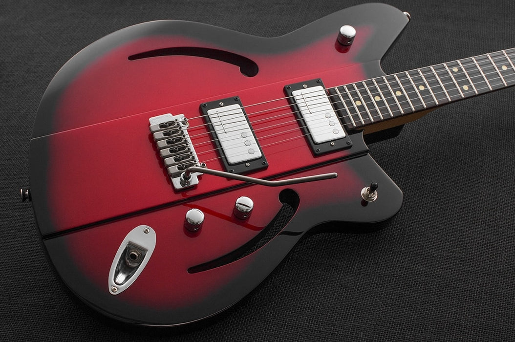 Reverend Airsonic W Roasted Maple Neck Metallic Red Burst