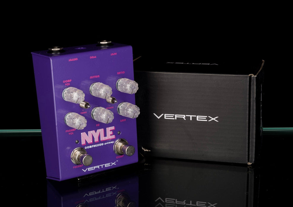 Used Vertex Nyle Compressor Preamp Guitar Effect Pedal