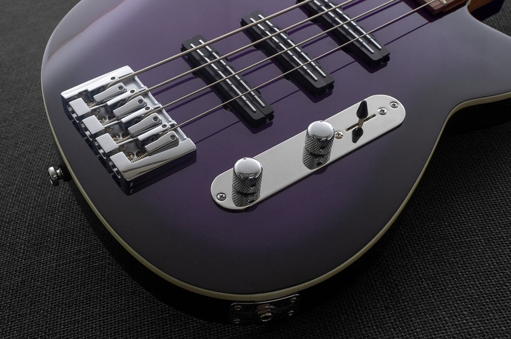 Reverend Triad Triple Pickup Electric Bass Guitar Purple Burst