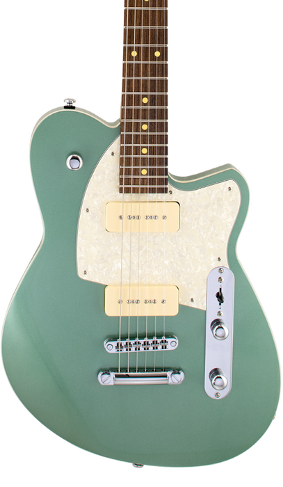 Reverend Charger 290 Roasted Maple Neck Electric Guitar Oceanside Green
