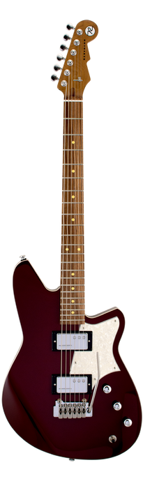 Reverend Descent W Roasted Maple Neck Baritone Electric Guitar Medieval Red