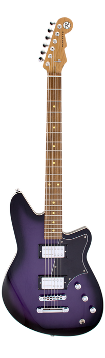 Reverend Descent RA Roasted Maple Neck Baritone Electric Guitar Purple Burst