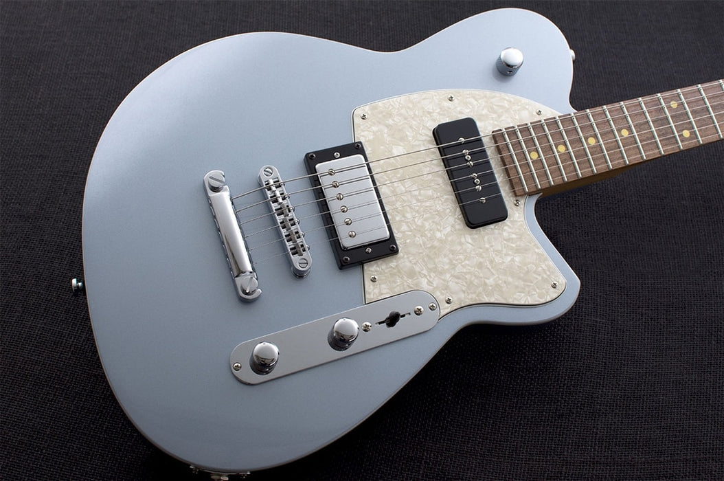 Reverend Double Agent OG Roasted Maple Neck Electric Guitar Silver Freeze