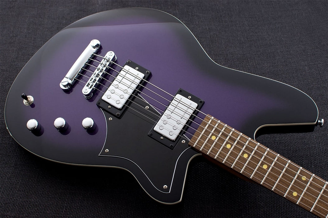 Reverend Descent RA Roasted Maple Neck Baritone Electric Guitar Purple Burst