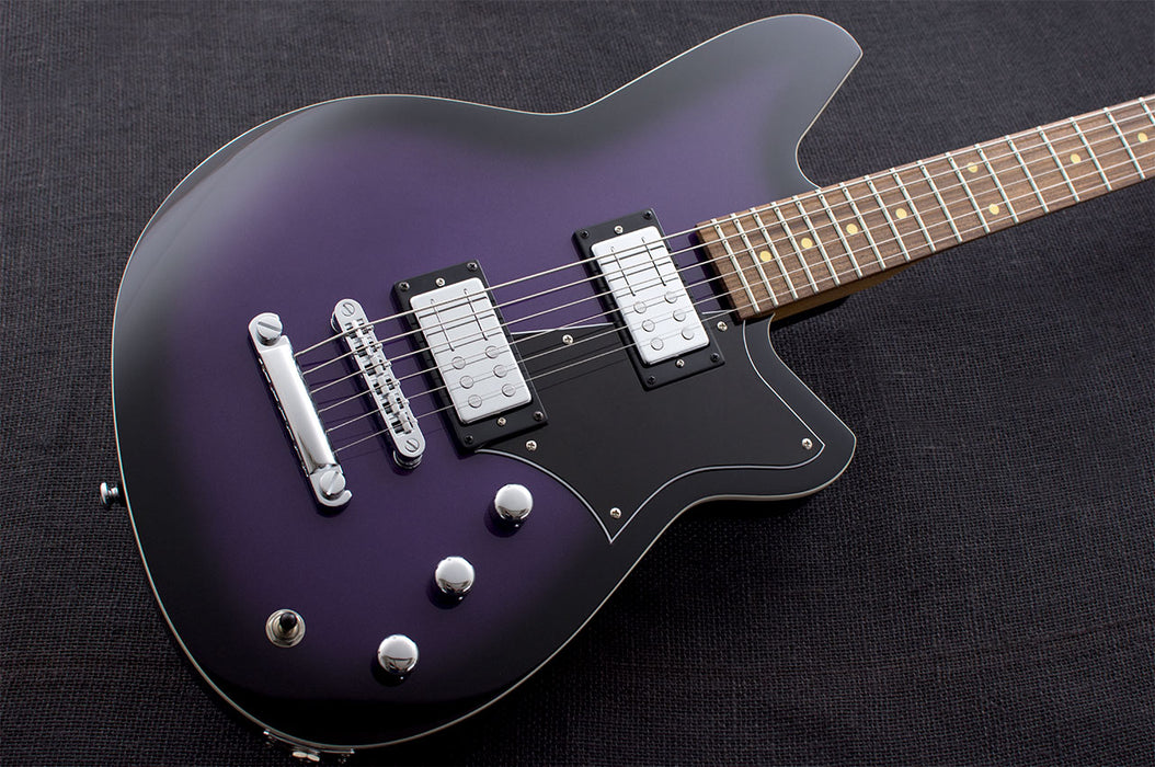 Reverend Descent RA Roasted Maple Neck Baritone Electric Guitar Purple Burst