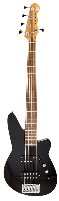 Reverend Mercalli 5 String Electric Bass Guitar Midnight Black