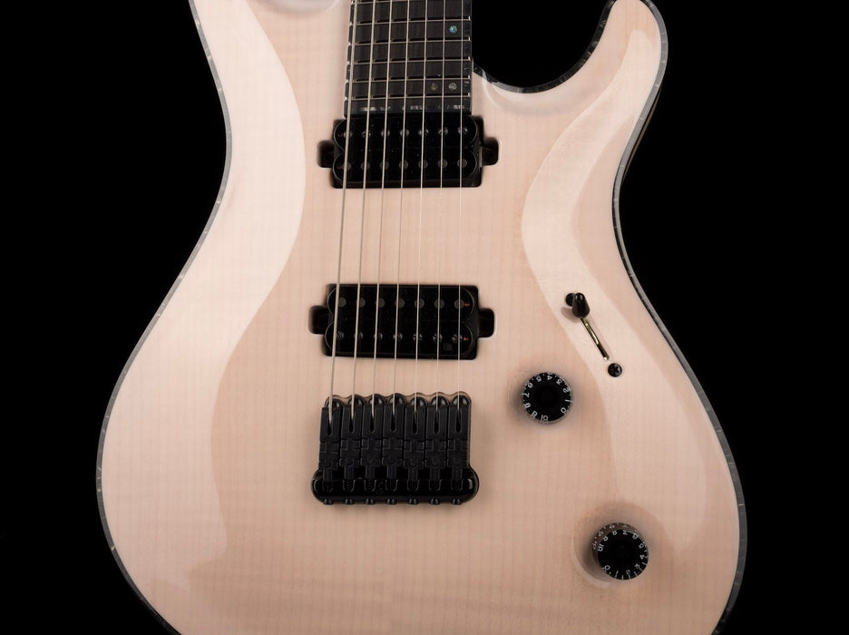 Used Mayones Regius Core 7 Trans White with OHSC