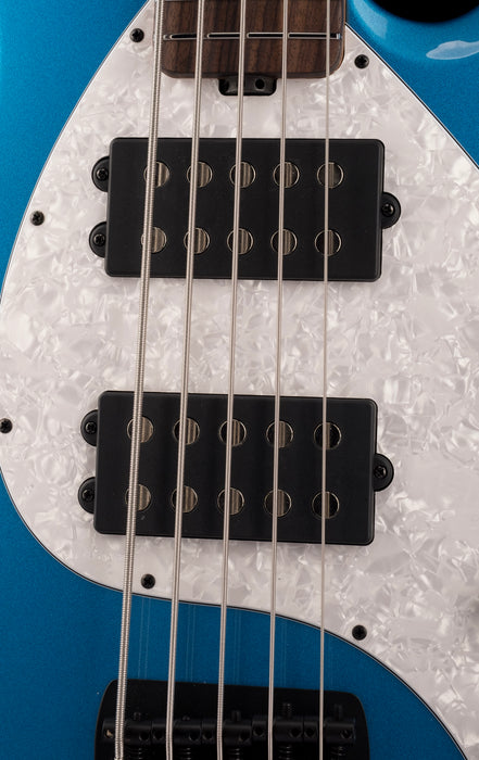 Ernie Ball Music Man StingRay Special 5 HH Speed Blue Roasted Maple With Case