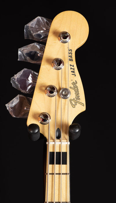 Used Fender Deluxe Active Jazz Bass Ash Body Natural Finish W/ Deluxe Gig Bag