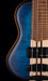 Mayones Cali4 Bass Mahogany Body 3A Flame Maple Top Trans Blue