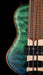 Mayones Cali4 Bass Black Limba Body 3A Quilted Maple Top Trans Blue & Green