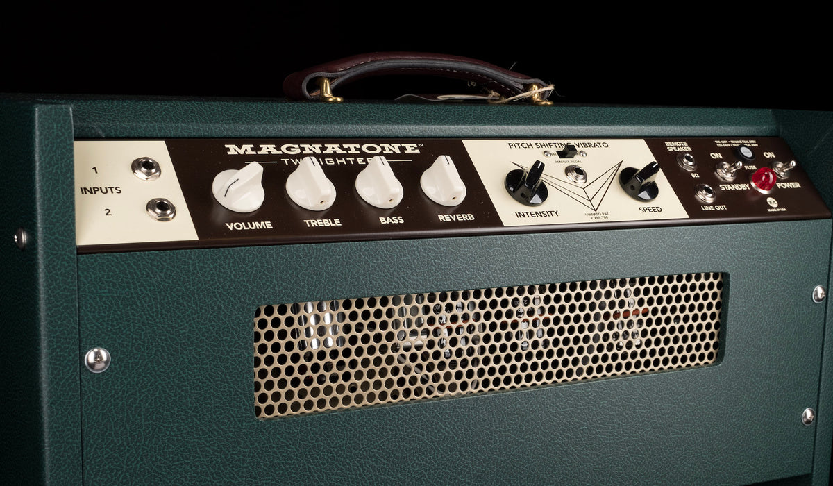 Magnatone Special Edition Twilighter Mono Dark Green with Wheat Grill Guitar Amp Combo