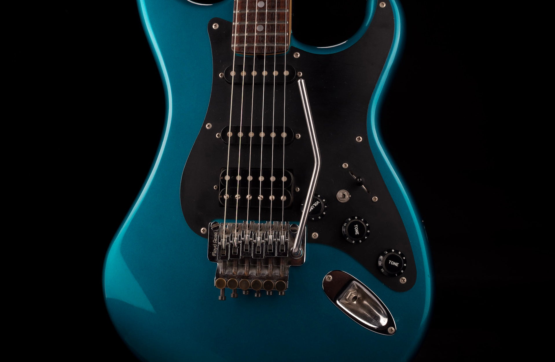 Pre Owned Kramer Focus 3000 HSS With Floyd Rose Metallic Blue With OHS ...