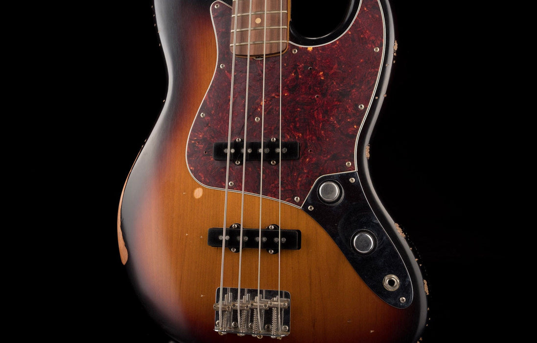 Used Fender 60th Anniversary Road Worn Jazz Bass 3-Tone Sunburst with OHSC