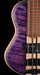 Mayones Cali4 3A Flame Maple Top Custom Trans Purple Matt Finish With Case