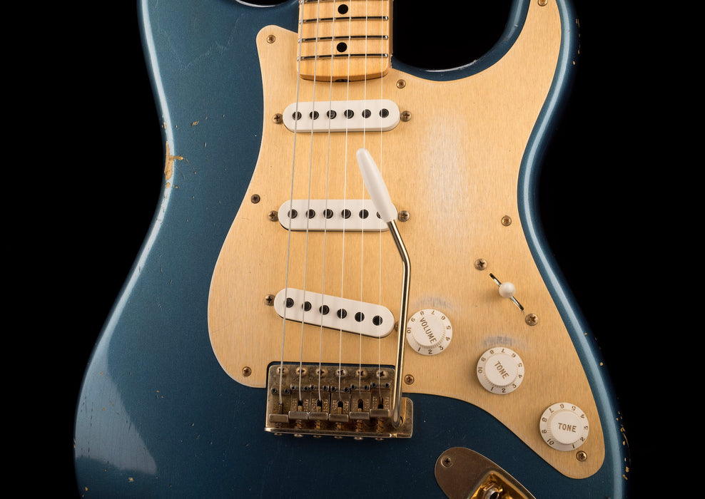 Used Fender Custom Shop 1956 Stratocaster Relic Aged Lake Placid Blue With OHSC