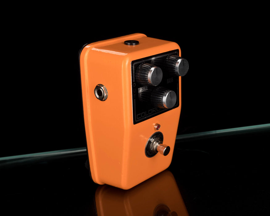 orange guitar pedal Tru-Fi Colordriver 9 Volt Version Overdrive Fuzz Guitar Pedal Orange — Truetone Music