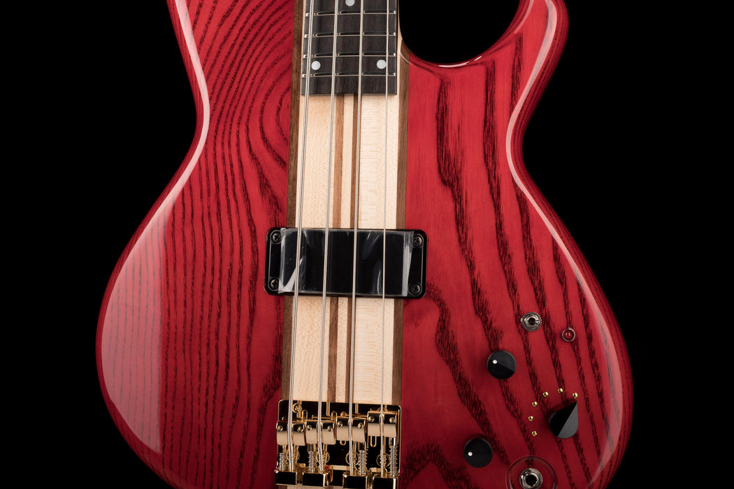 Aria Pro II SB-1000B Reissue 4-String Electric Bass Guitar Made in Japan Paduak Red with Gig Bag