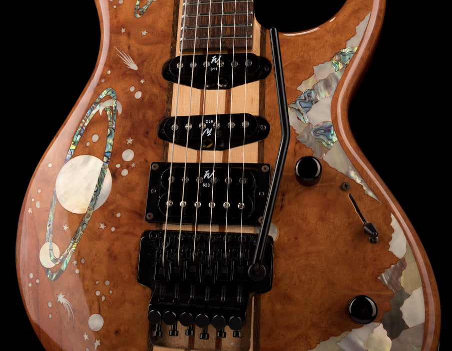 Pre Owned Planets HSS With Floyd Rose Brown Electric Guitar With Case