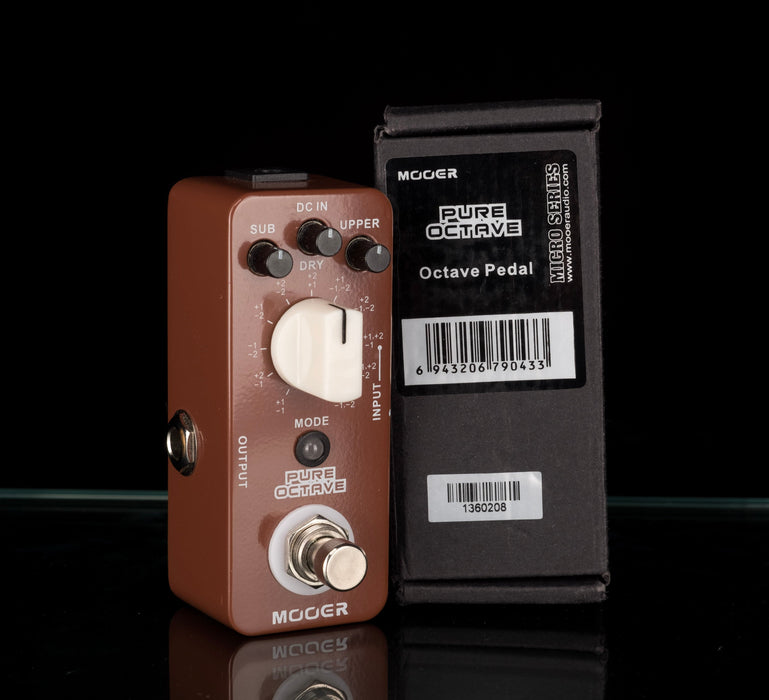 mooer pure octave pedal Used Mooer Pure Octave Pedal With Box — Truetone Music