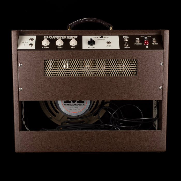 Pre Owned Magnatone Varsity Reverb Brown Guitar Amp Combo