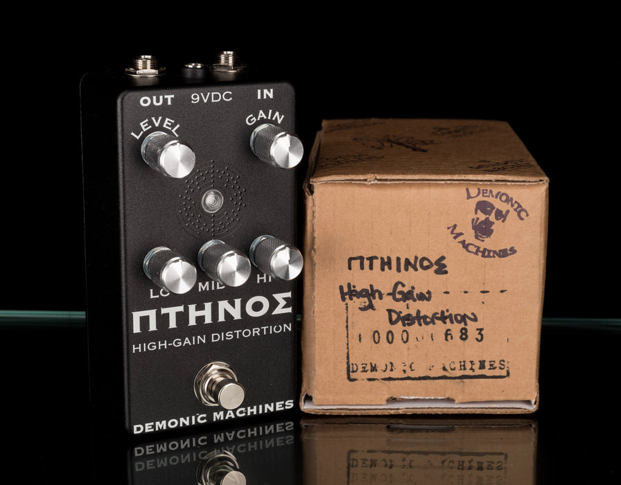 high gain distortion pedal Demonic Machines ΠTHNOΣ High Gain Distortion Guitar Effect Pedal — Truetone Music