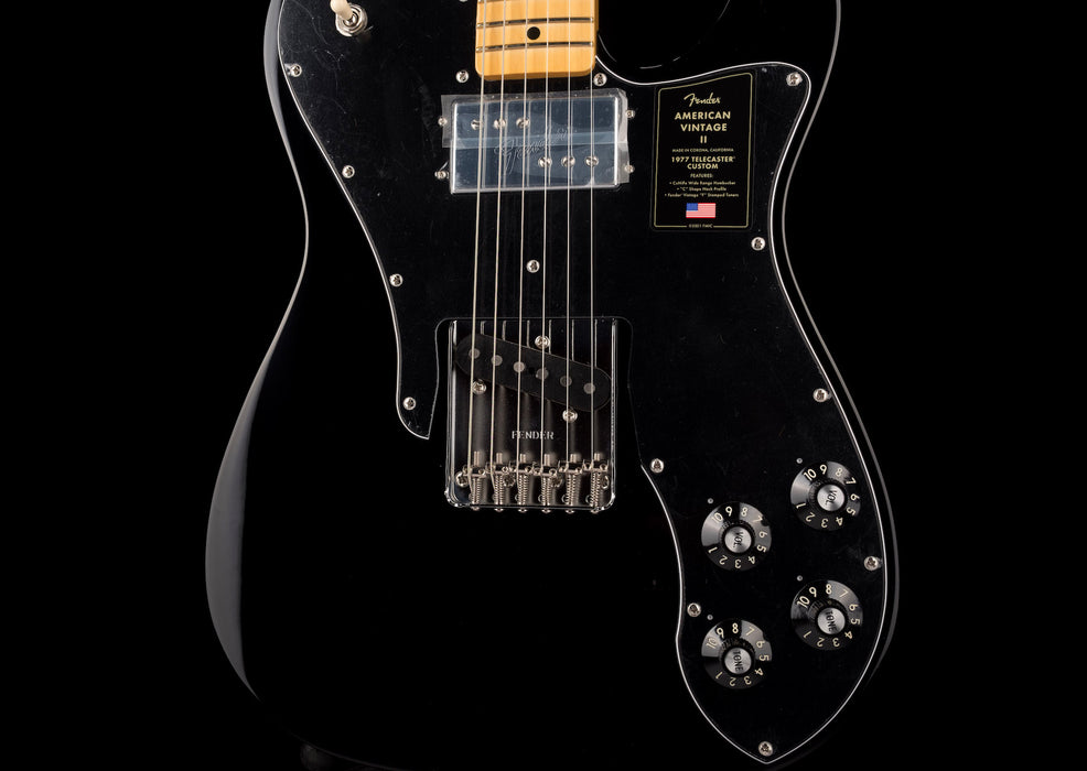 Fender Limited Edition American Vintage II 1977 Black Telecaster Custom With Case