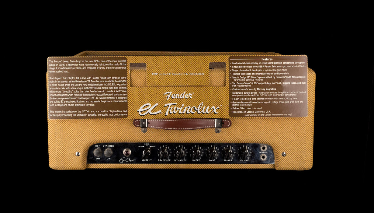 Pre Owned Fender Eric Clapton Twinolux Guitar Amp Combo