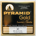 Pyramid Gold Chrome Nickel Flatwound Polished No. 640 40-100 Short Scale Bass Strings