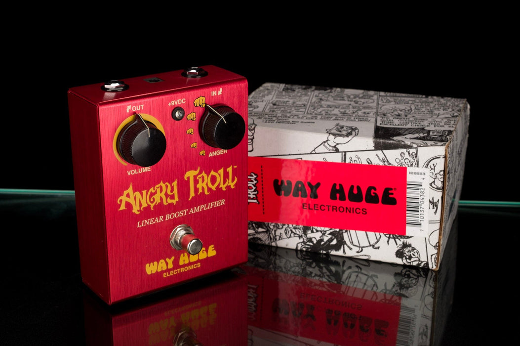 Used Way Huge WHE-101 Angry Troll Linear Boost Effect Pedal With Box