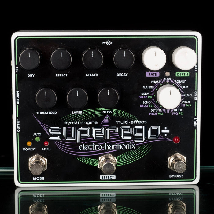superego pedal Used Electro-Harmonix SuperEgo Synth Guitar Effect Pedal W Box & Power — Truetone Music
