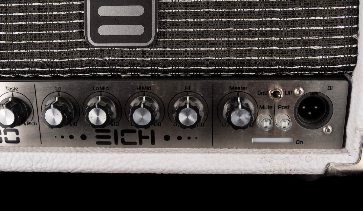 Pre Owned Eich T900 Classic Bass Amp Head 212S Cabinet White Bass Amp Combo