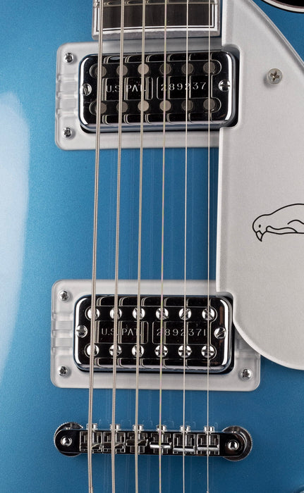 Pre Owned Gretsch Custom Shop Masterbuilt G6134CST Baritone Penguin NOS Lake Placid Blue With OHSC