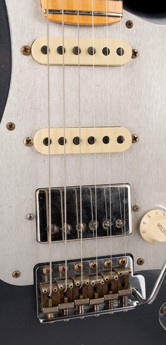 vFender Custom Shop 1959 Stratocaster HSS Journeyman Relic Charcoal Frost Metallic