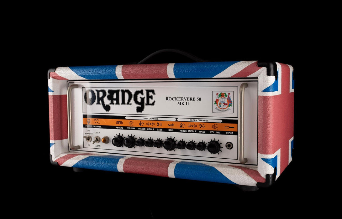 Pre-Owned Limited Edition of 25 Orange Limited Edition Union Jack Rockerverb 50 MKII / 2x12 Cab Set