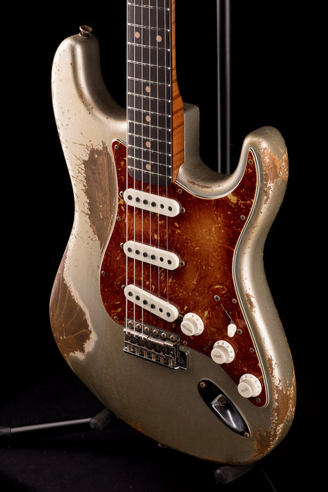 Fender Custom Shop Masterbuilt Carlos Lopez '59 Strat Heavy Relic Inca Silver