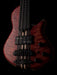 Mayones Cali4 Fretless Bass 17.5" Scale Swamp Ash Body 3A Flame Maple Top Scarlet Red w Case