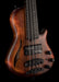 Mayones Cali4 Fretless Bass 17.5" Scale Swamp Ash Semi Hollow Body Spruce Top Antique Brown Matt Finish w Case