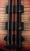 Mayones Patriot Classic 4 Flame Top Bass Satine Transparent Jeans Black 3-Tone Red Burst