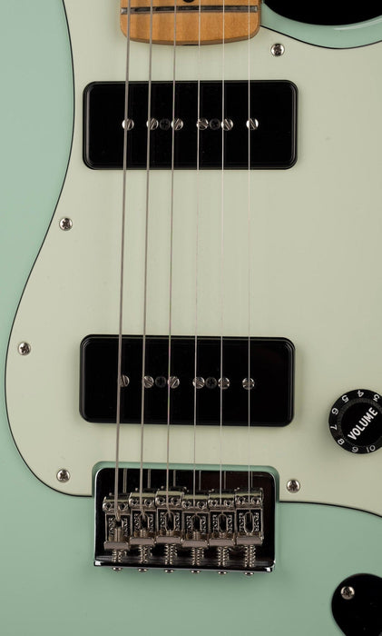 Used Fender Noventa Stratocaster Maple Fingerboard Surf Green Electric Guitar With Bag