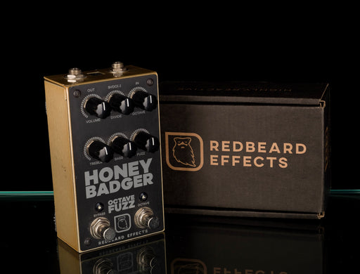 Used Redbeard Effects Honey Badger Octave Fuzz Guitar Effect Pedal With Box