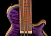 Mayones Cali4 3A Flame Maple Top Custom Trans Purple Matt Finish With Case