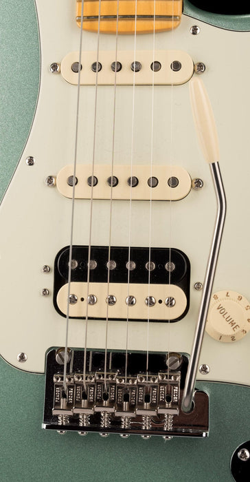 Used 2020 Fender American Professional II Stratocaster HSS Mystic Surf Green with OHSC - US20093155