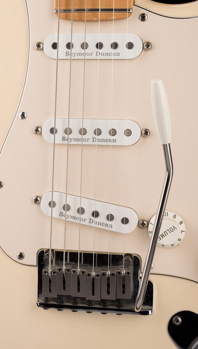 Used 2003 Fender American Stratocaster Seymour Duncan Pickups Olympic White With OHSC