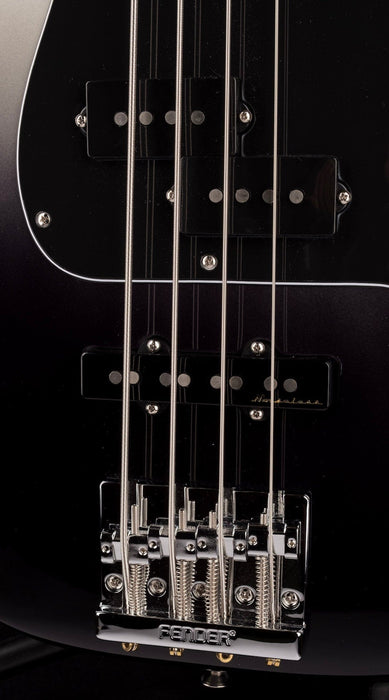 Used Fender Player Plus Active Precision Bass Silver Smoke with Gig Bag