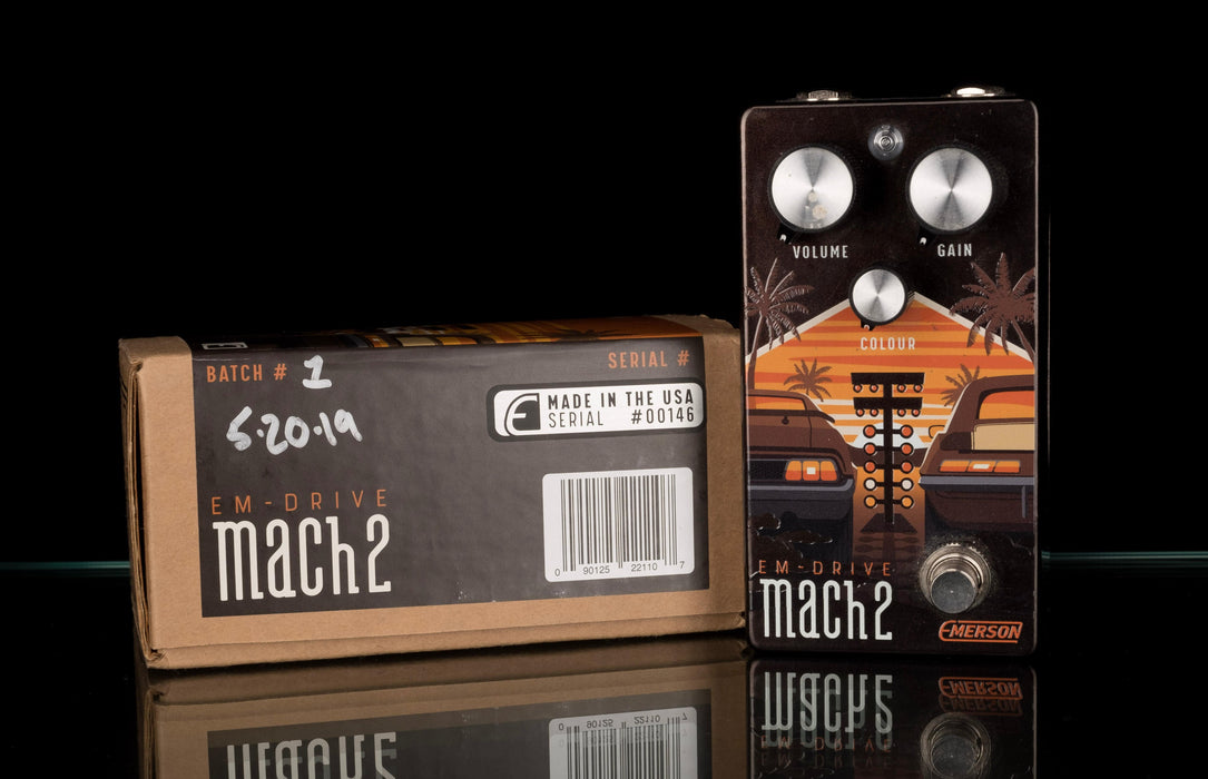 em drive pedal Used Emerson Custom EM-Drive Mach 2 Overdrive Guitar Effect Pedal With — Truetone Music