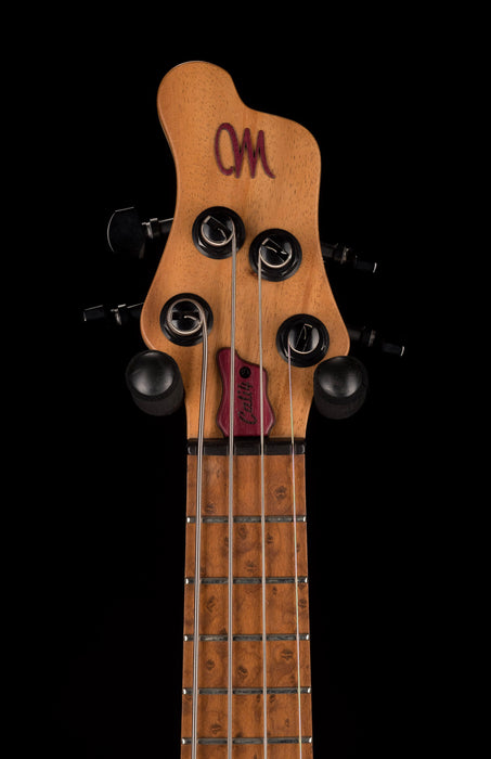 Mayones Cali4 Bass 17.5" Scale 3A Koa Top/Swamp Ash Body Trans Natural Finish with Case